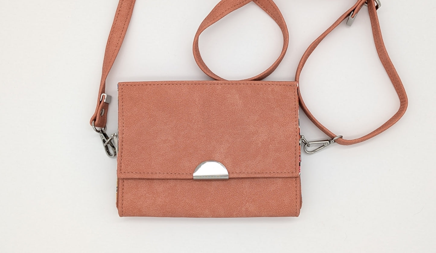 Peach Crossbody Clutch