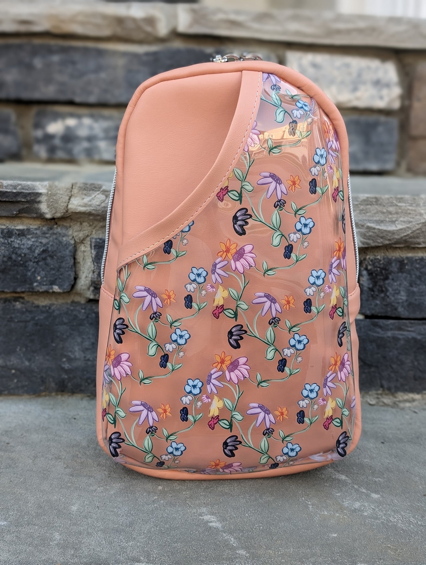 Rosie Sling peach with flowers