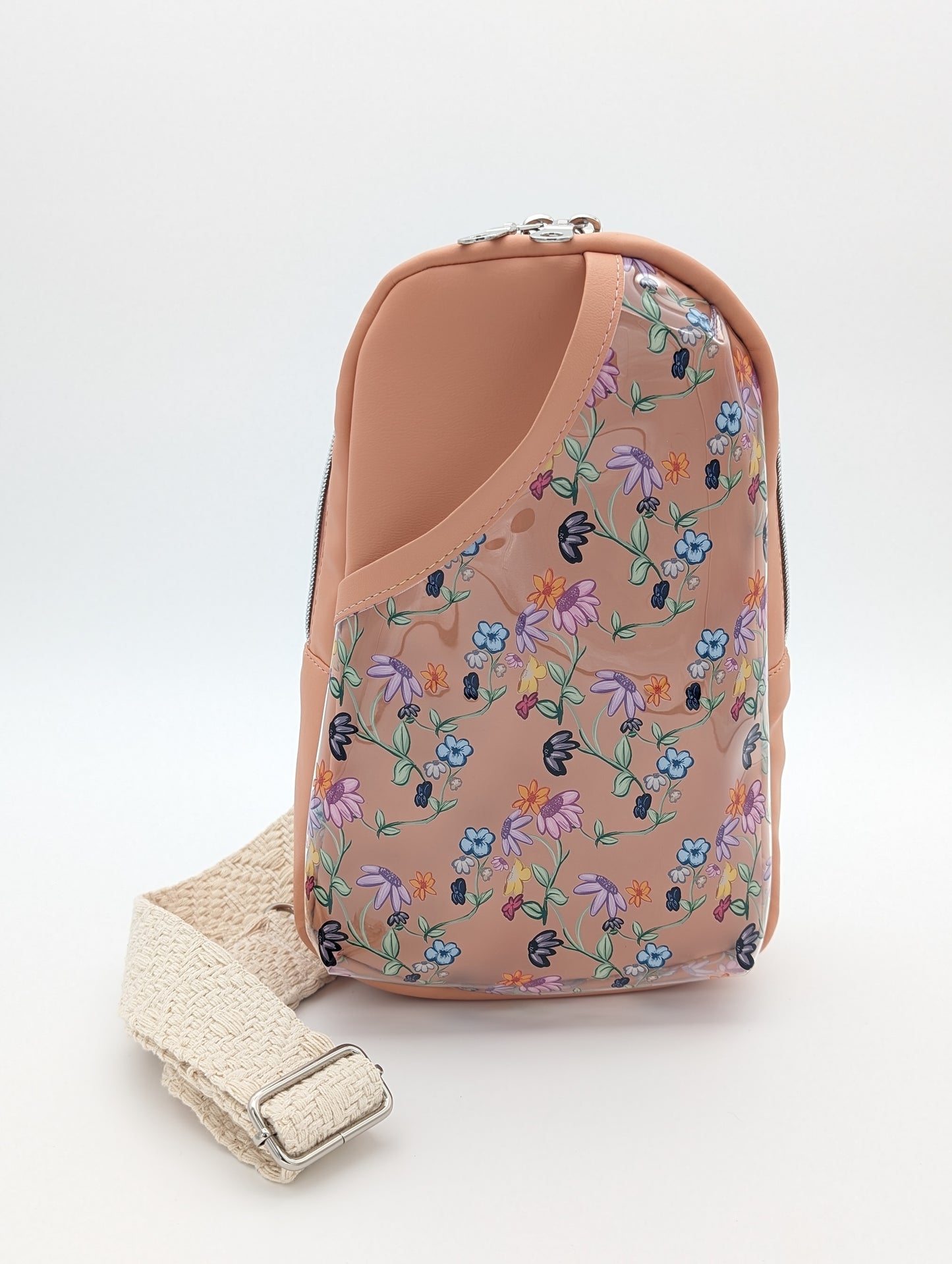 Rosie Sling peach with flowers